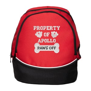 Property of Dogs Name Personalized Embroidered Backpack, Vet Tech, Pet Lover, Animal Rescue image 7