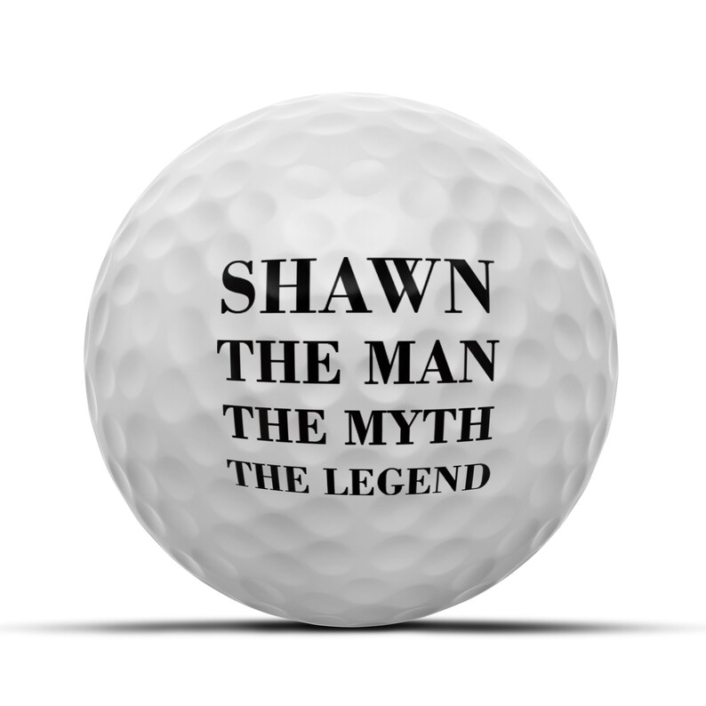Personalized Golf Balls the Man the Myth the Legend Set of 3 Etsy