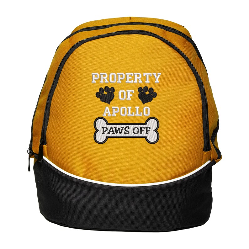Property of Dogs Name Personalized Embroidered Backpack, Vet Tech, Pet Lover, Animal Rescue image 4