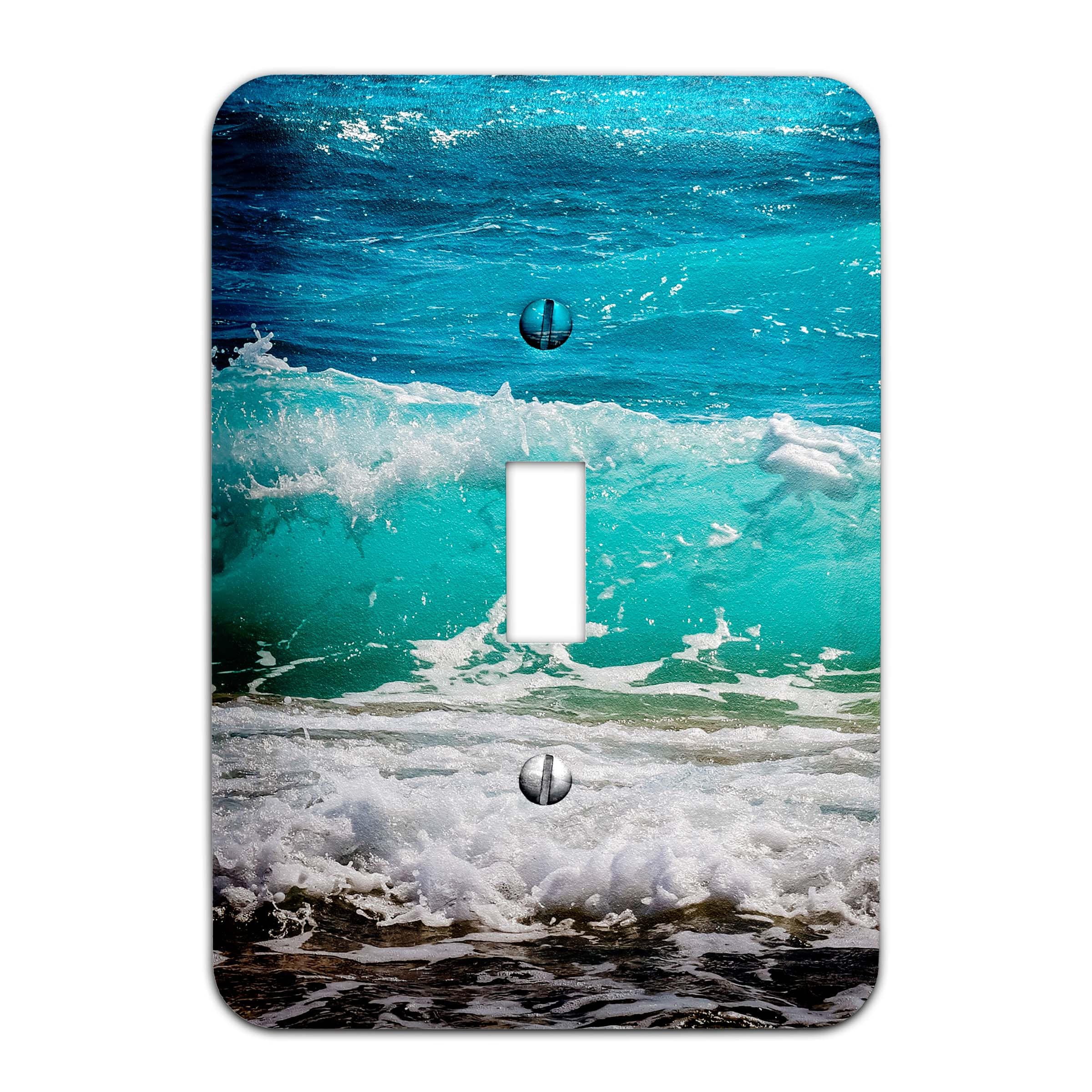 Sea Life themed Over Sized printed switch plate covers, decorative