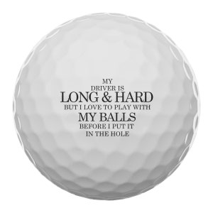 Long and Hard Custom Golf Balls (Set of 3 Balls)