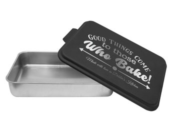 Personalized Cake Pan, Good Things Come to Those Who Bake, Casserole Dishes, Wedding Shower Gift, Hostess Gift