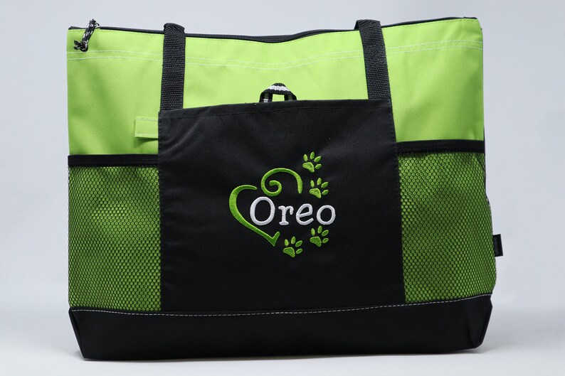 Dog Tote Personalized Embroidered Pet Travel Tote for Dog Park Etsy