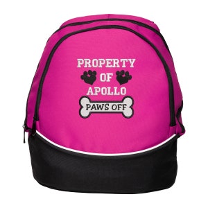 Property of Dogs Name Personalized Embroidered Backpack, Vet Tech, Pet Lover, Animal Rescue image 5