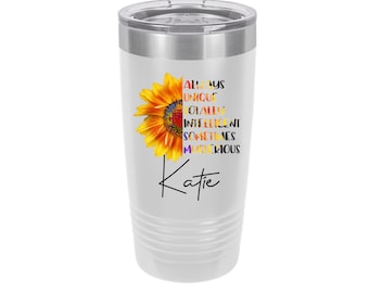 Autism Apple Personalized 20 oz Insulated Tumbler 