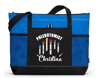 Phlebotomist 3010 Personalized Tote Bag, Personalized Gift, Phlebotomy, Venipuncture