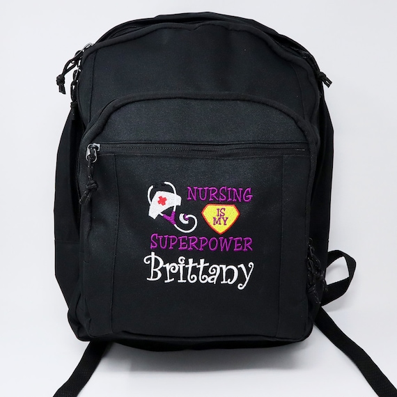 Bolsa de enfermera, Mochila de enfermera, Enfermería es mi superpotencia  Mochila personalizada Rn, Lpn, Cna, Cma, Bordado, Regalo para enfermera,  Regreso a la escuela -  México