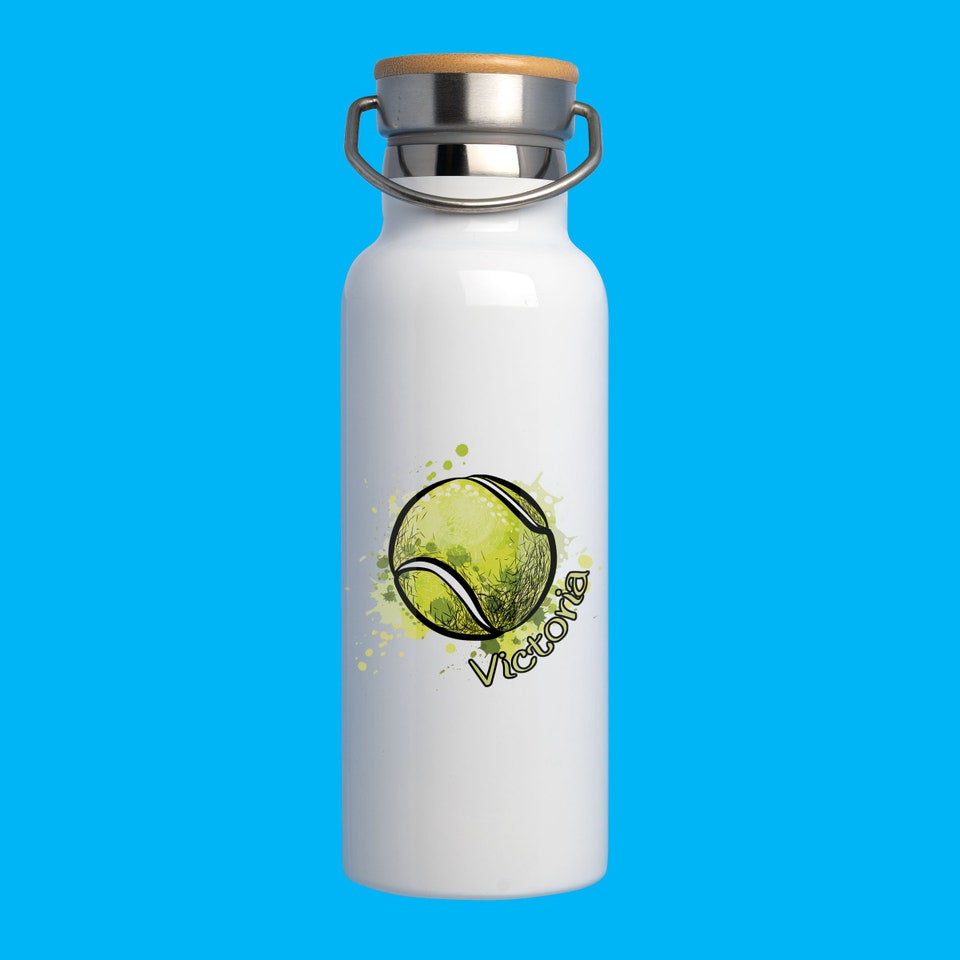Tennis Ball Name 20oz Stainless Steel Insulated Sports Water Bottle