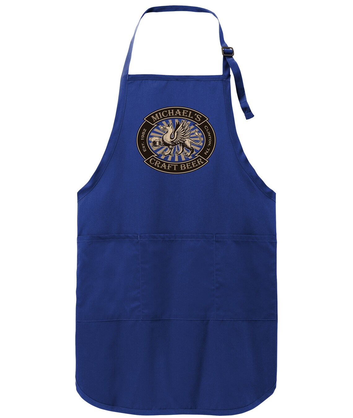 Bar Logo Personalized Men's Brewing Apron Custom Apron Etsy