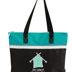 Do Not Disturb Knitting Personalized Small Travel Beach Tote, Personalized Gift, Gift for Her