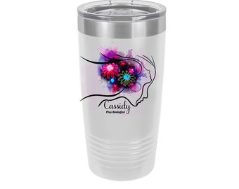 Social Worker Gift, In My Mind Psychologist, Social Worker Personalized UV Printed Insulated Stainless Steel 20 oz Tumbler
