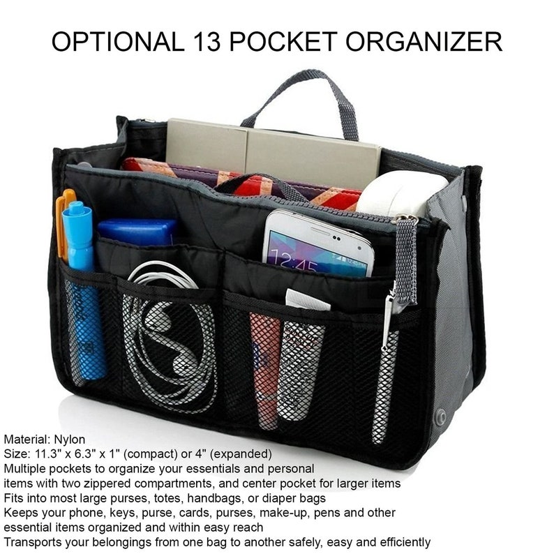 Teacher Ruler Personalized Tote Bag with Mesh Pockets, Preschool, Kindergarten image 6