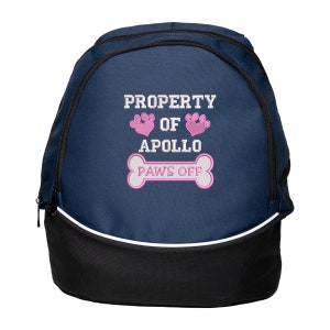 Property of Dogs Name Personalized Embroidered Backpack, Vet Tech, Pet Lover, Animal Rescue image 6