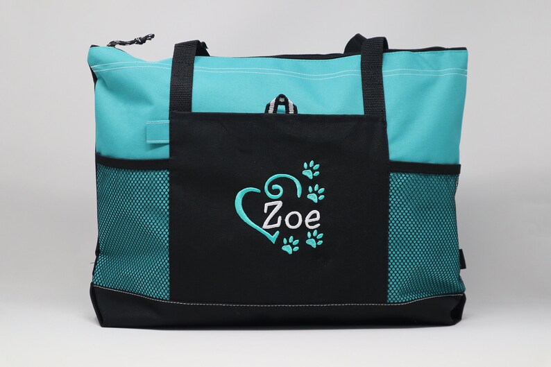 Dog Tote Personalized Embroidered Pet Travel Tote for Dog Park Etsy