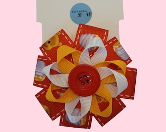 Winnie the Pooh loop Hair Bow