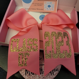 Graduation Hair Bow, Cap Bow, Sports Cheer Personalized Custom Hair Bow