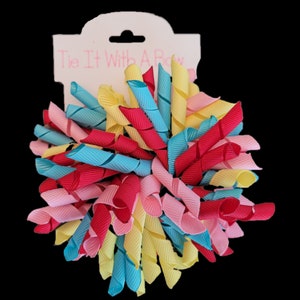 Large Korker Girls Hair Bows Customized single and pigtails hairbows