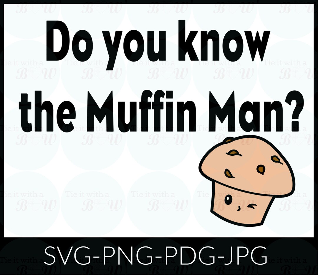 Do You Know the Muffin Man Johnny Depp Svg Png Jpg Pdf Digital Download