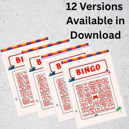 Disney Cruise DCL Bingo Card Game Scavenger Hunt Vacation Bingo PDF and ...