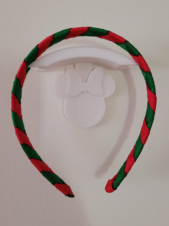 Christmas Woven Headband: Red and Green Ribbon Hair  display picture 3