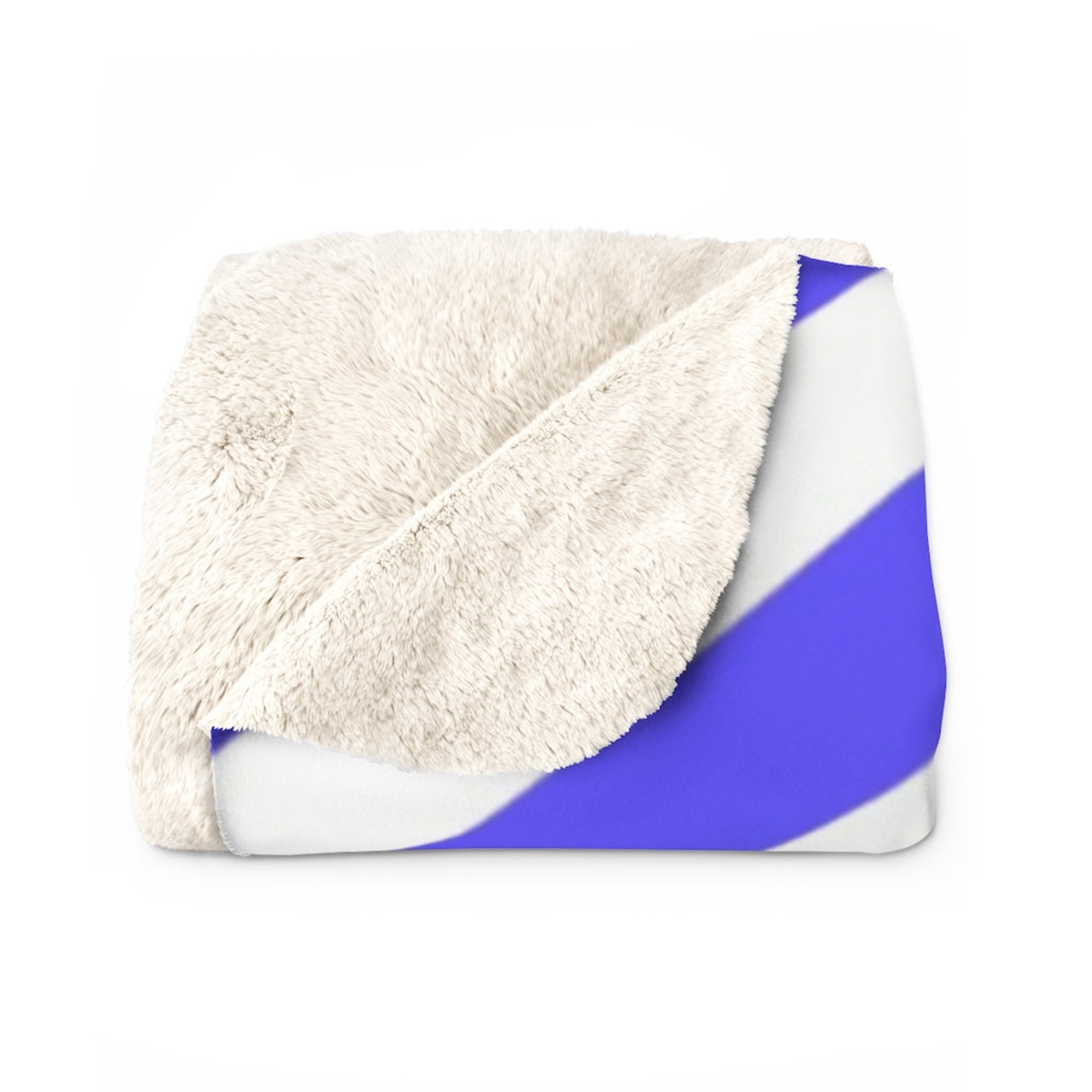 Multi Color Stripe Sherpa Fleece Blanket 50 x 60 Etsy