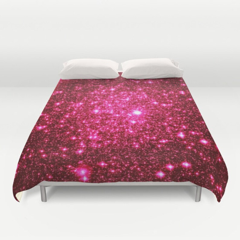 Duvet Cover Pink Galaxy Print Hot Image 0