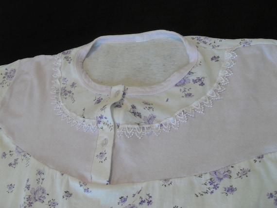 French Vintage lilac nightdress size 14-16 (17482… - image 5