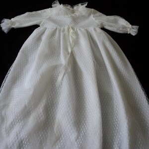 Stunning French vintage heirloom lace christening gown   (00011) UB4  VP