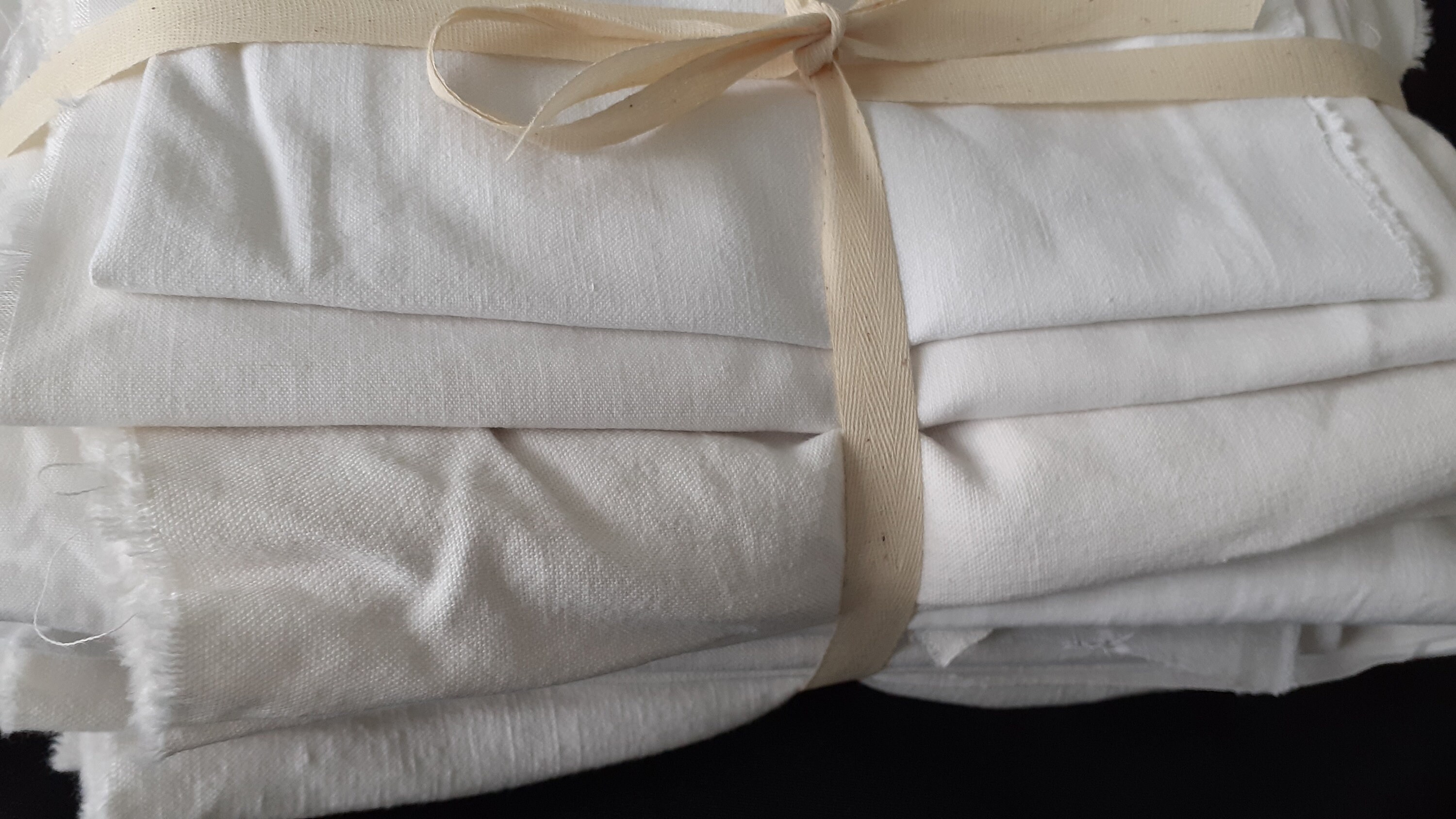 【IENA】FrenchLinen JK 100% French Fax Linen Railroad Stripe Reversible Duvet Covet