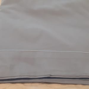 French vintage blue cotton flat sheet / fabric  280 cm x 260 cm  (19387) SRW