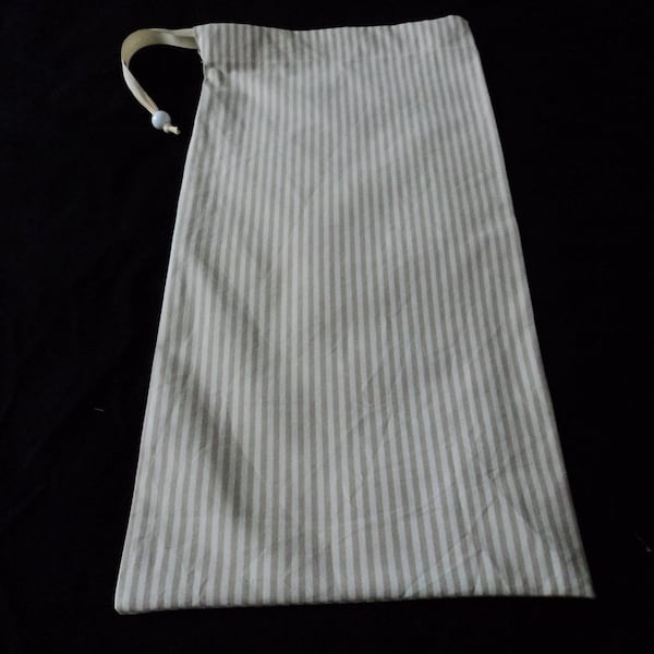 French handmade reusable cotton bread / storage bag - sac a pain (A121-23-24-25) AA1
