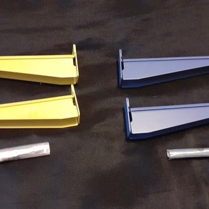 Set of two metal extendable curtain pole brackets for a 25 mm pole  (12450-12451-12453) G45 vp