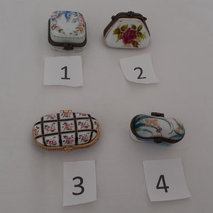 French vintage Porcelain Art collectable pill box