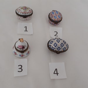 French vintage Porcelain Art collectable pill box