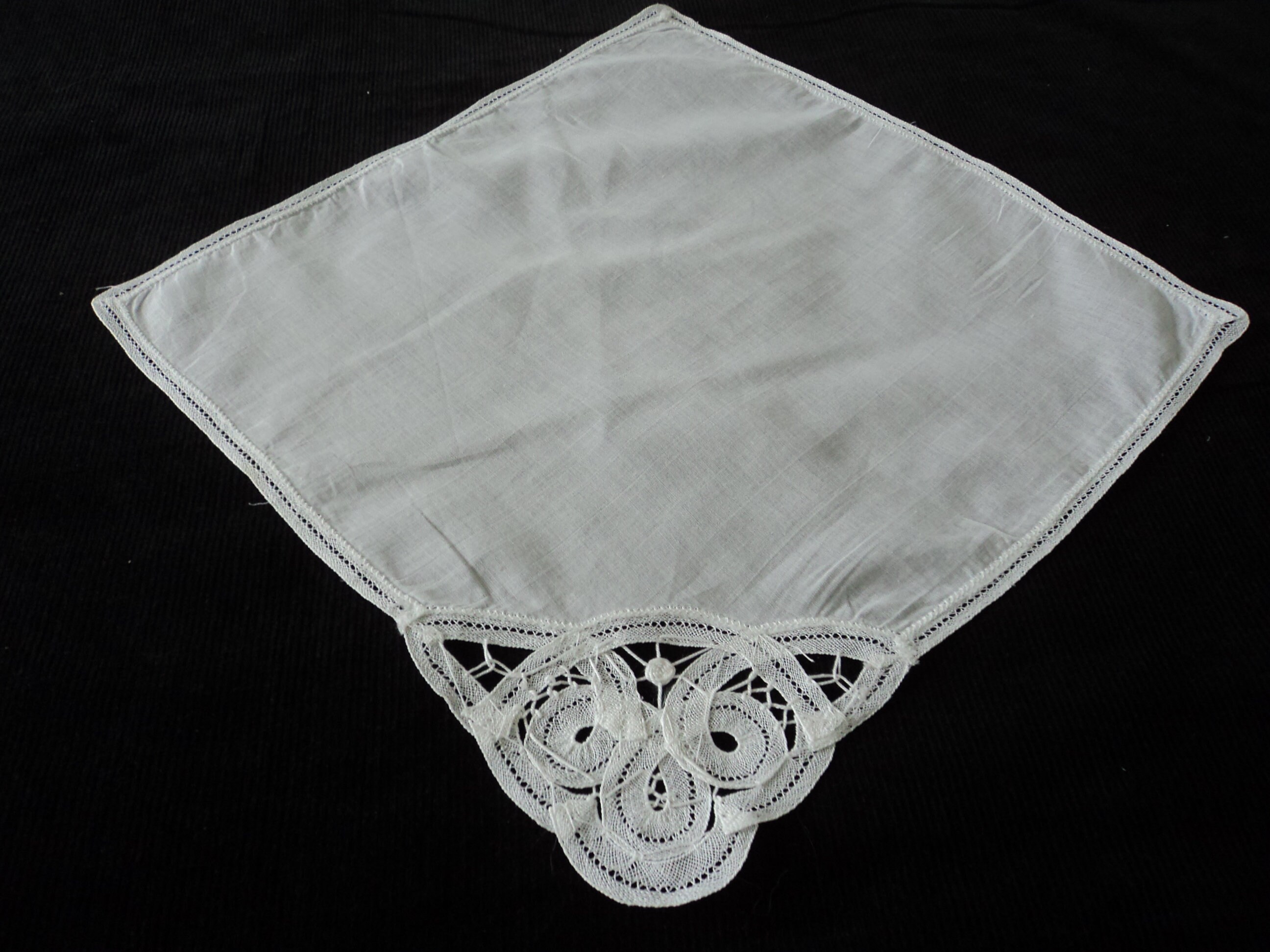 Battenburg lace handkerchiefs deals