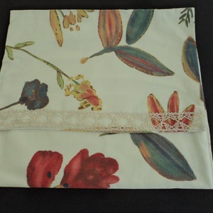 Handmade French cotton and lace lined lingerie / nightdress case (11681) G44 vp