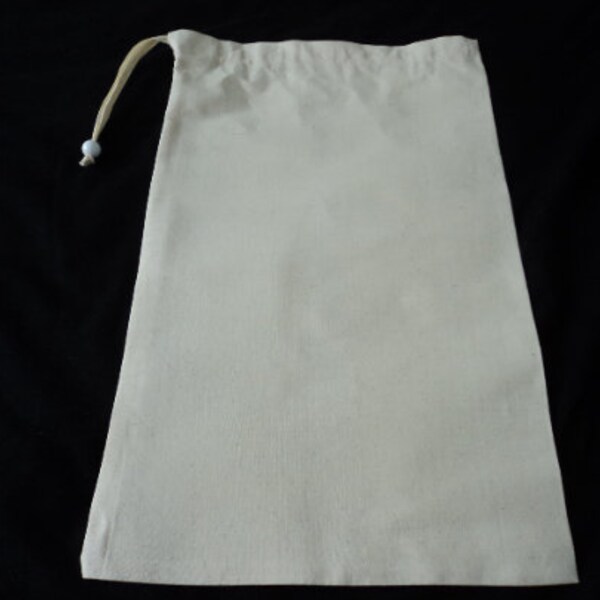 French handmade reusable metis linen bread / storage bag - sac a pain (10571-10575) AA1