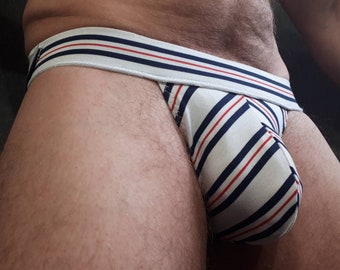 BAMBOO STRIPED JOCKSTRAP