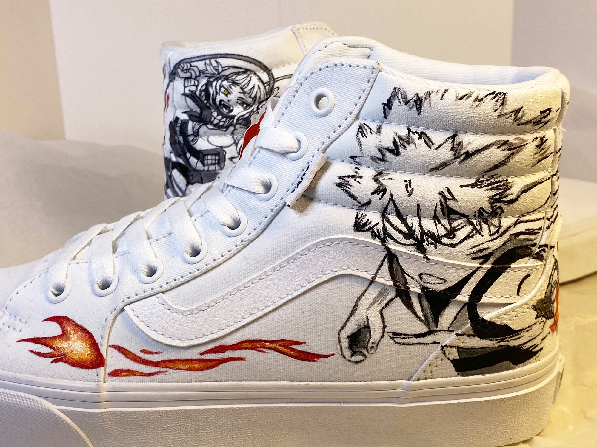 my hero academia custom vans