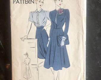Vintage Vogue  Dress Pattern, Collage Art Paper, Alterations, Costume Making