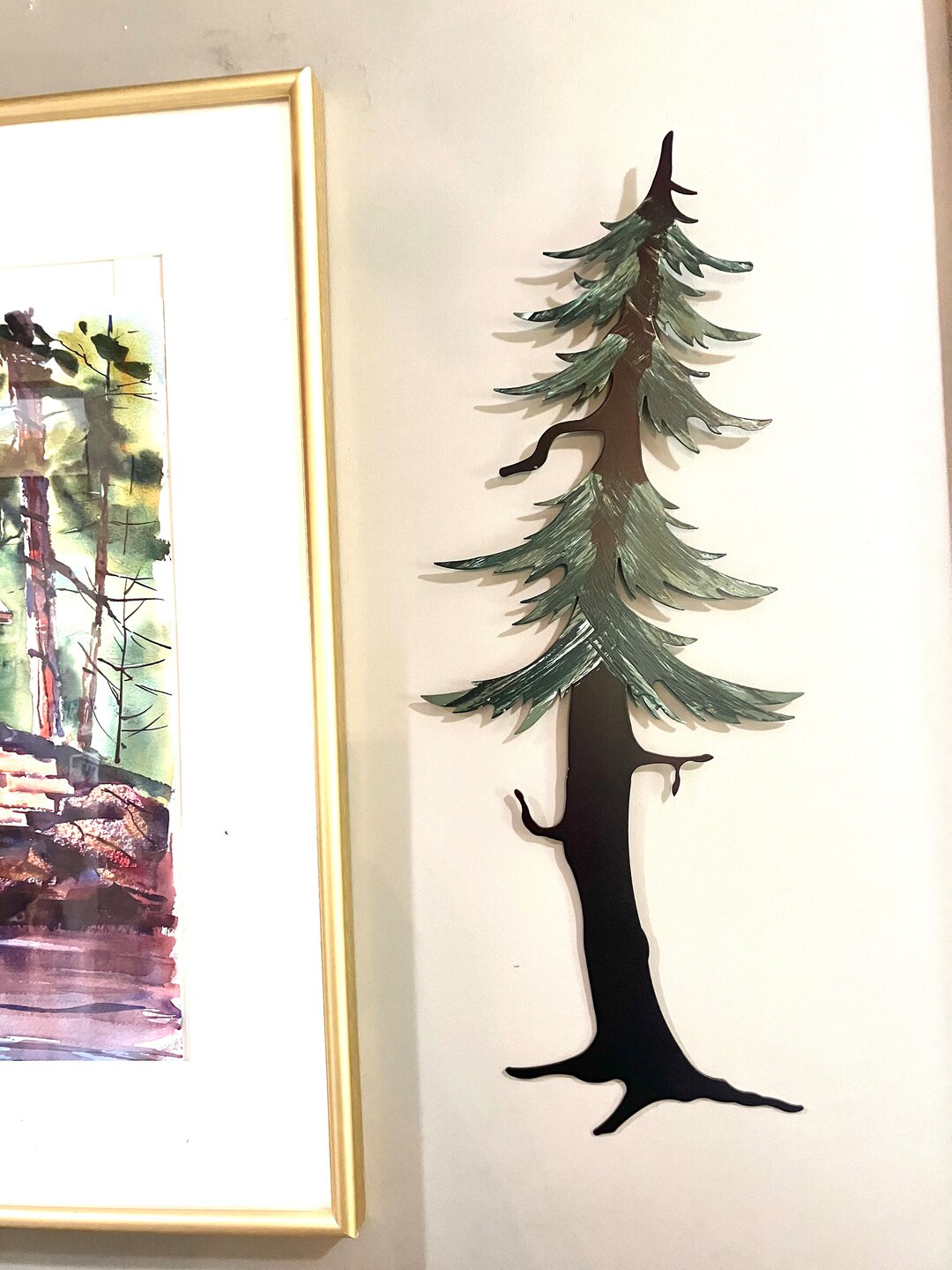 Metal Wall Art , Evergreen Tree Wall Art Etsy