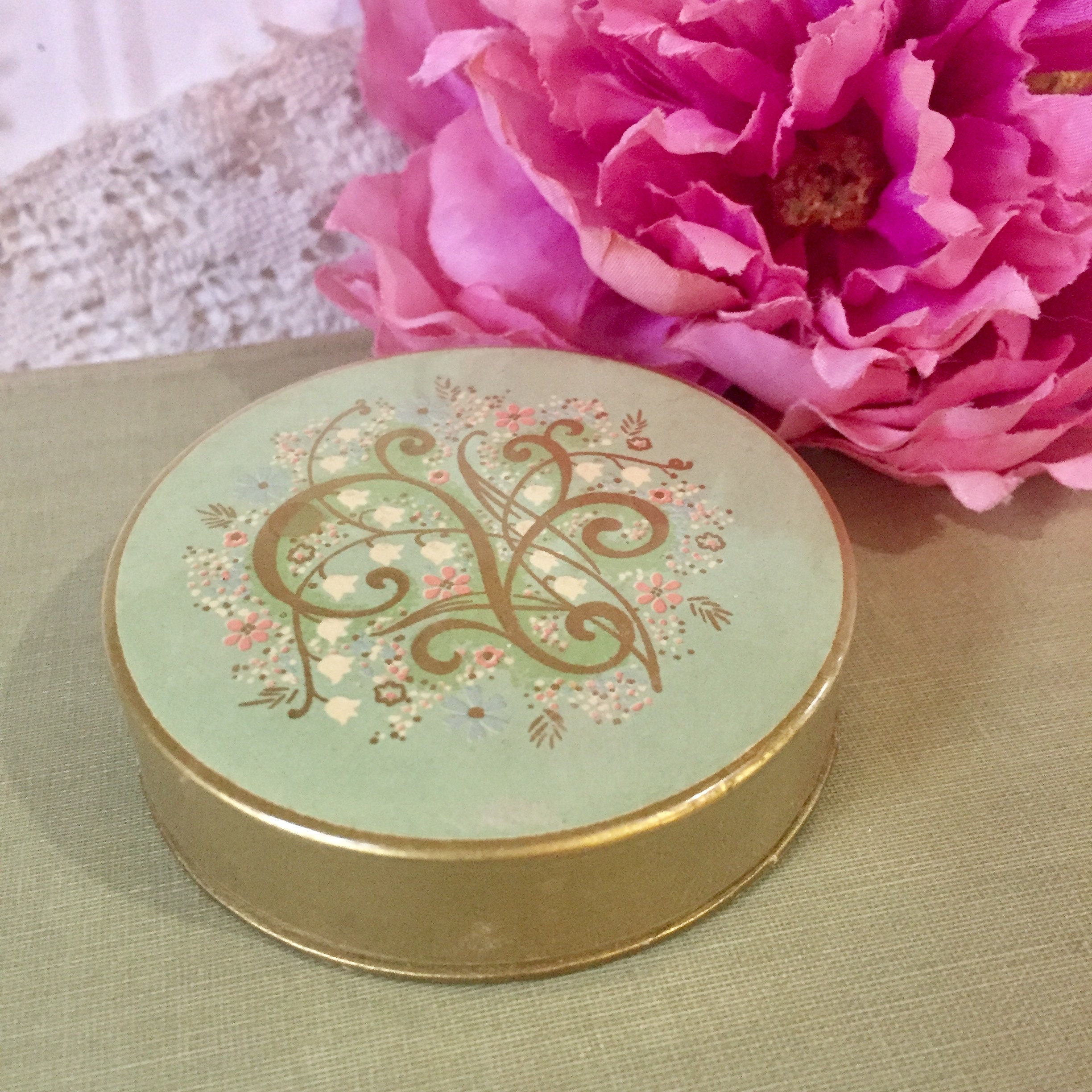 Vintage Avon Dusting Powder Original Box Dusk Rose Paris Etsy