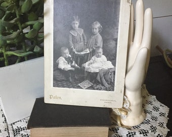 Vintage Toddlers Cabinet Card Photo, A Bit Creepy, Antique Cabinet Card Photo