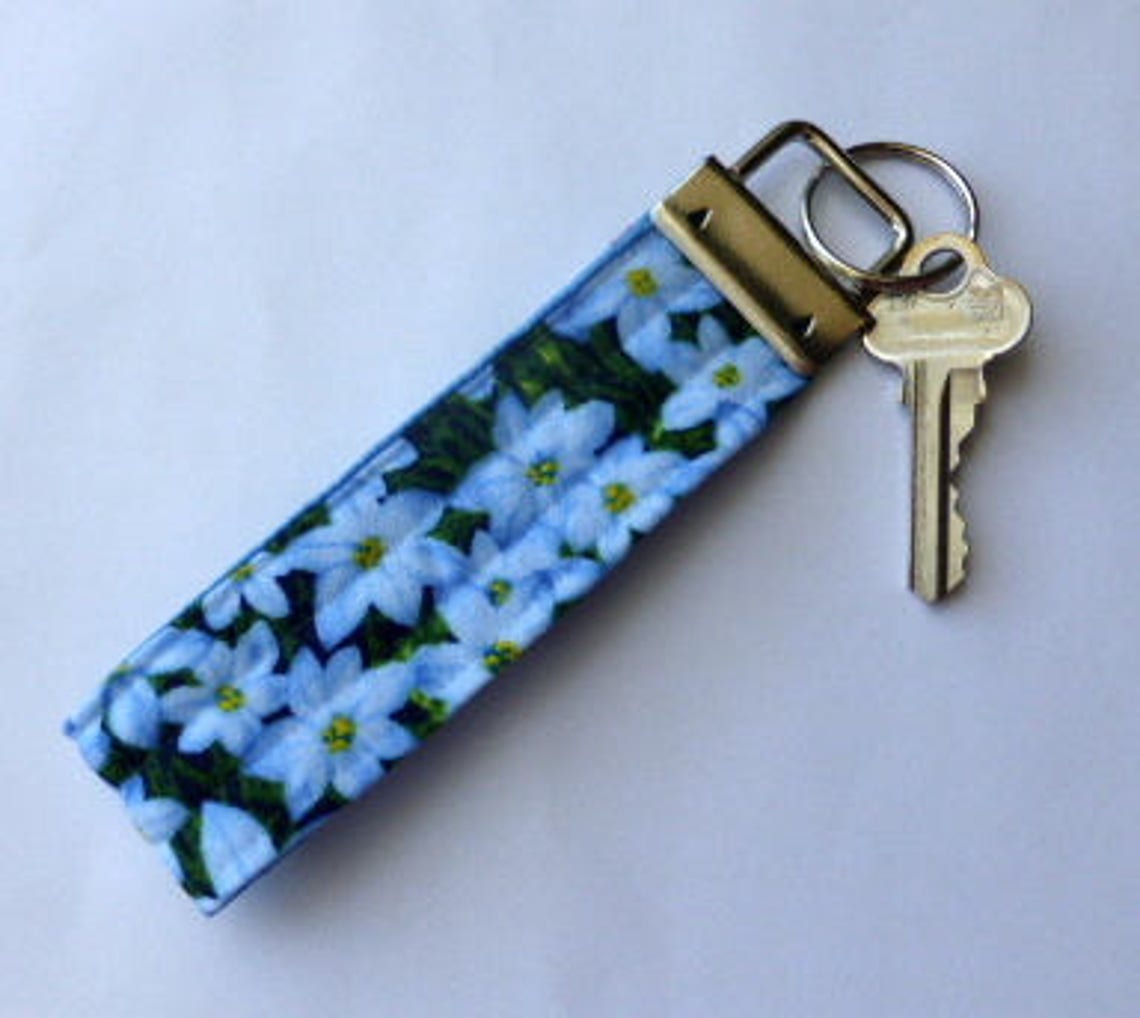 Fabric Key Fob, Key Fob, Key Fob Wristlet, Key Fob Bracelet, Key Chain