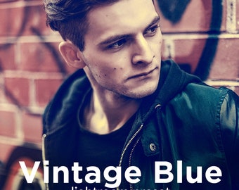 Vintage Blue Lightroom Preset (fr) vintage ( Instagram Preset - France Instagram Style Preset - France Lightroom Preset - France Portrait Préset (fr) Moody Preset