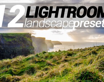 12 presets Landscape Lightroom: Presets pour lightroom