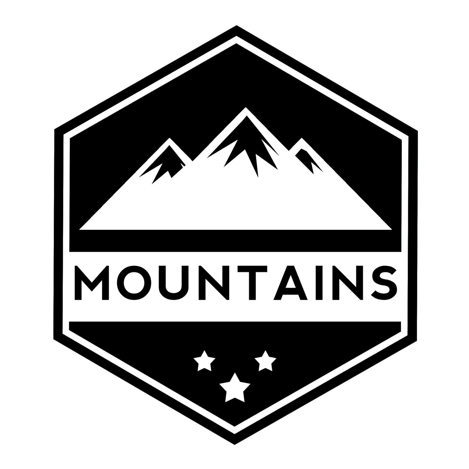 Mountain Icon Pack: PNG-overlays; bergen, Berglogo - Etsy België, image size:1500x1500