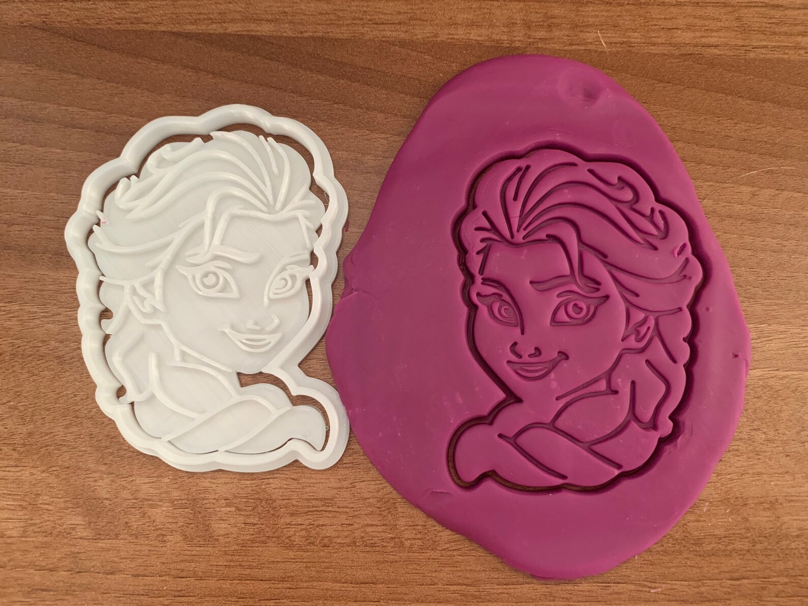 Frozen Elsa Cookie and Fondant Cutter and Stamp Etsy