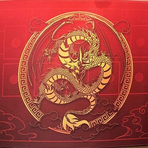 Slifer the sky dragon  - Chinese style Playmat Mousepad