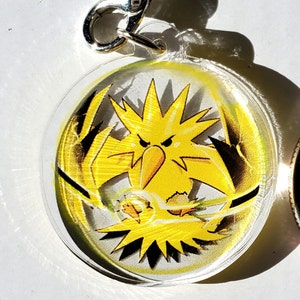Zapdos Chibi Keychain (fanart)